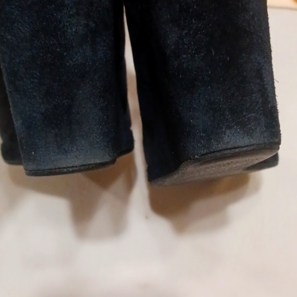 Vintage Coach Issy Black Suede and Jacquard Wedge size 8.5 - Picture 11 of 13